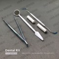 Instrumentos descartáveis ​​do kit dental médico